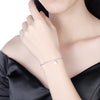 Authentic 100% 925 Sterling Silver Chain Bracelet Fish And Tortoise Pave Cubic Zirconia Stone Wedding Fine Jewelry For Women