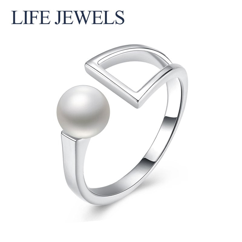 Authentic 100% 925 Sterling Silver Mother Pearl Rings Charm l Women Luxury Sterling Silver Valentine's D Gift Jewelry 18155