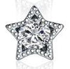 Authentic 100% 925 Sterling Silver Ocean Heart Star Stud Earrings For Women Jewelry with AAA Austrian Crystal Fashion Gift
