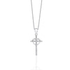 Authentic 100% 925 Sterling Silver heart with Cross Necklaces Pendant Jewelry Fashion Women Statement Necklace 2020 cross new