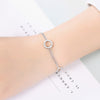 Authentic 925 Sterling Silve Women Bracelets with Round Charm Fashion Party Birthd Anniversary Gift Jewley Gift FISXYH300