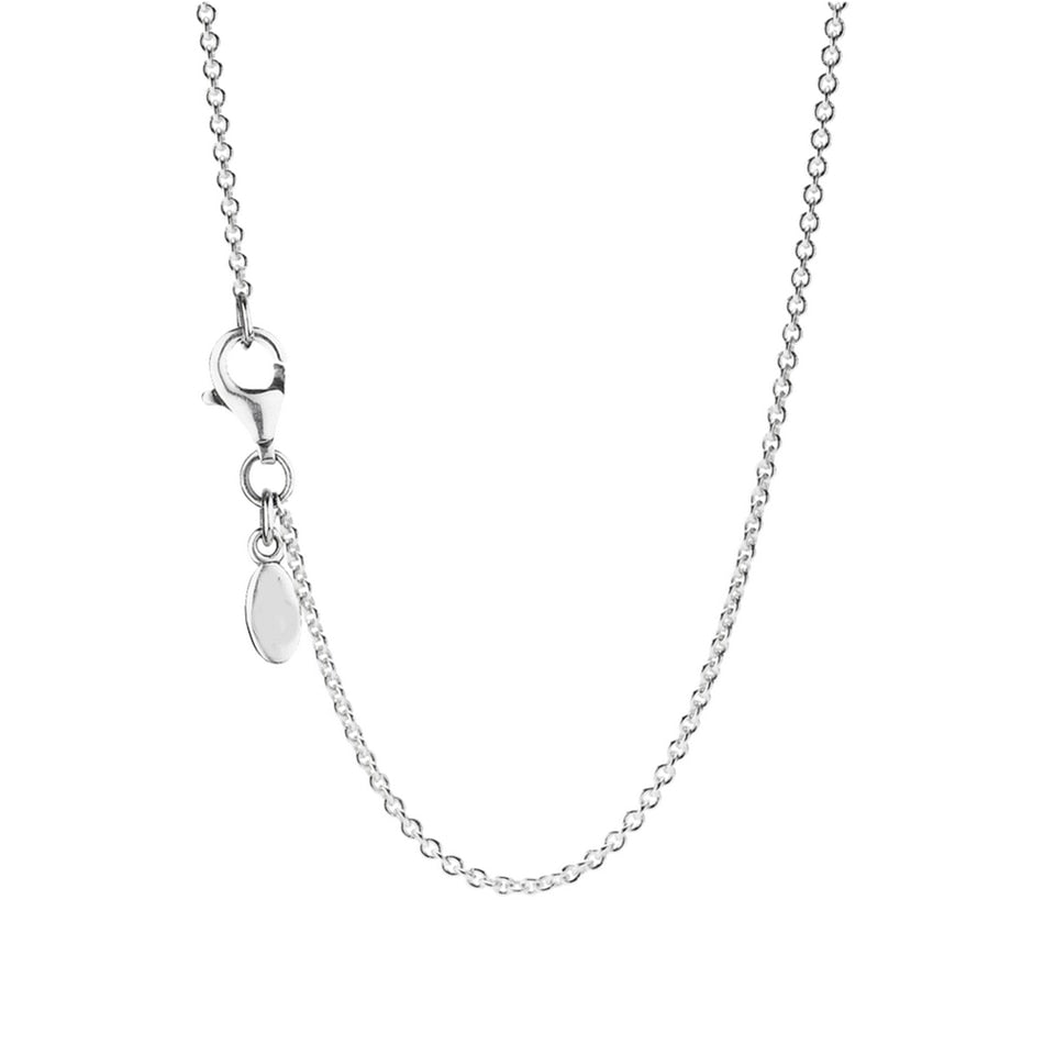 Authentic 925 Sterling Silver Chain Necklace For Women Adjustable Length fit Lady fine Jewelry