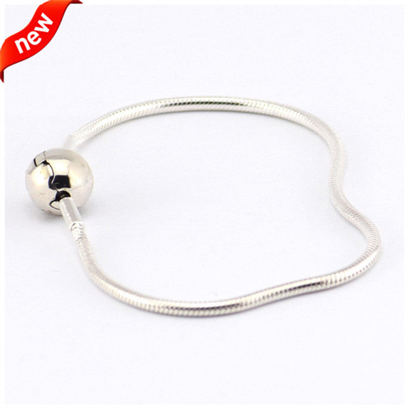 Authentic 925 Sterling Silver Jewelry Essence Collection Bracelets for Women DIY Fits Essence Charms Beads FLB010
