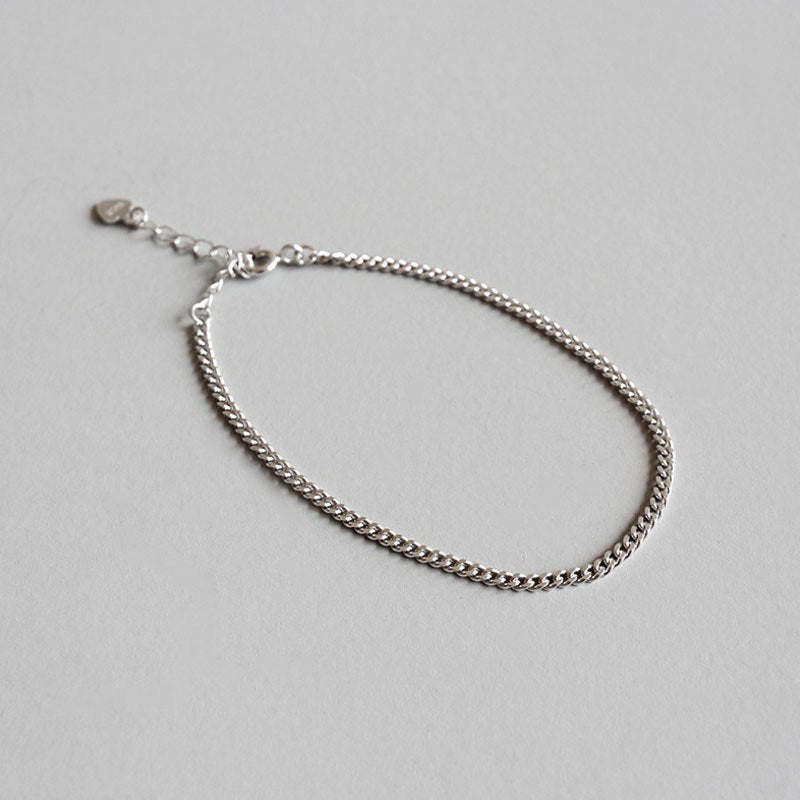 Authentic 925 Sterling Silver Jewelry Exquisite Chain Bracelets for Women