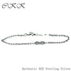 Authentic 925 Sterling Silver Lucky 8 Link Chain Bracelets With European Style Beads DIY FIne Jewelry SLB004