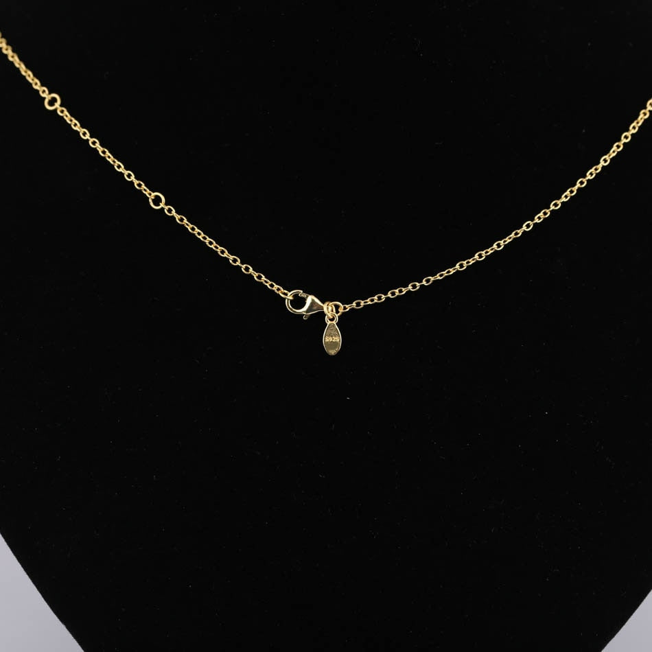 Authentic 925 Sterling Silver Necklace Anchor Chain Link Necklace For Women Wedding Party Gift Fine Jewelry Gold Colour