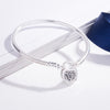 Authentic 925 Sterling Silver Original Limited Edition Flourishing Heart Padlock Pandora Bangle Bracelet Charm Jewelry