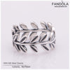 Authentic 925 Sterling Silver Rings Laurel Wreath Leaves Ring For Women Engagement Wedding Gift Europe Fine Jewelry Wholesale