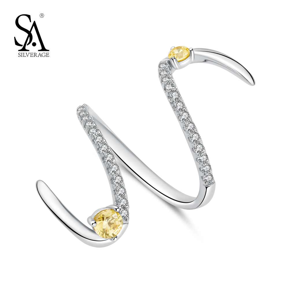 Authentic 925 Sterling Silver Rings for Women Unique Classic Design AAA CZ Fine Jewelry Silver Rings 2020 Gift