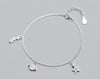 Authentic Real. 925 Sterling Silver Fine Jewelry Star &galaxy Planet Chain Bracelet zirconia GTLS686