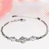 Authentic Silver Bracelet New Brand Women 925 Sterling Silver Bracelet Clover Leaf Charm Bracelet Wedding Jewelry Gift YSL048
