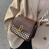 Autumn/winter Texture Bag 2022 Female Bag Ins Niche Messenger Bag Premium Square Bag Houndstooth Shoulder Bag