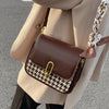 Autumn/winter Texture Bag 2022 Female Bag Ins Niche Messenger Bag Premium Square Bag Houndstooth Shoulder Bag