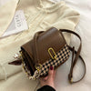 Autumn/winter Texture Bag 2022 Female Bag Ins Niche Messenger Bag Premium Square Bag Houndstooth Shoulder Bag