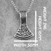 Axe of Ares Viking Long Men Necklaces Pendants Chain Punk for Boyfriend Male Stainless Steel Jewelry Creativity Gift