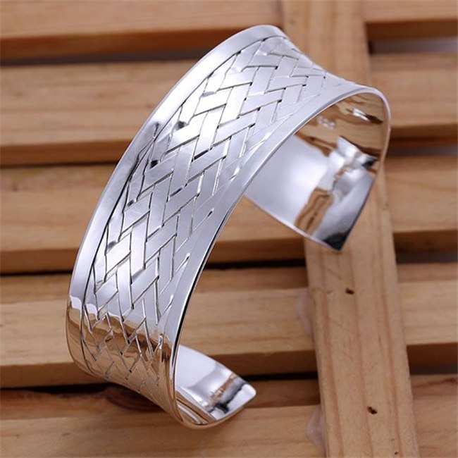 B031   silver plated fine jewelry,Wholesale   piercing fashion Bangles Finished Weaved Bracelets /ajzajbga