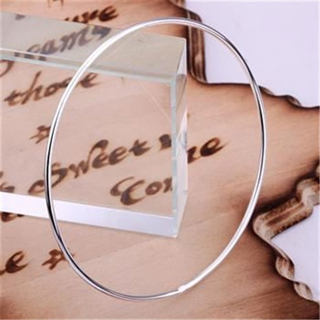 B123   silver plated fine jewelry,Wholesale   piercing fashion Bangles Single Ring Bracelets /alrajcya