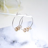 Crystals From Swarovski Gold Color Hoop Earrings For Women Party Colorful Beads Indian Jewelry 2020 Hanging Earrings Gift
