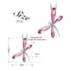 BAFFIN Cute Pink Dragonfly Pendant Necklaces Long Chain Maxi Collars Crystals From Swarovski Jewelry For Girls Women