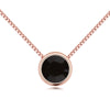 BAFFIN Simple Mini Round Pendant Necklaces For Women Crystals From SWAROVSKI Rose Gold Color Chain Collares Jewelry