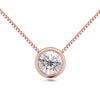 BAFFIN Simple Mini Round Pendant Necklaces For Women Crystals From SWAROVSKI Rose Gold Color Chain Collares Jewelry