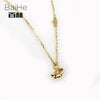BAIHE Solid 14K Yellow Gold 0.02ct Certified 100% Genuine Ruby Anniversary Women Trendy Fine Jewelry Elegant unique Necklaces
