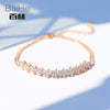 BAIHE Solid 14K Yellow Gold 1ct Certified H/SI 100% Genuine Natural Diamonds Engagement Women Trendy Fine Jewelry GIFT Bracelet