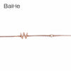BAIHE Solid 18K Yellow Gold(AU750) Round Full CUT Genuine Natural Diamonds Engagement Gift Trendy Fine Jewelry Fashion Bracelet