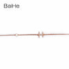 BAIHE Solid 18K Yellow Gold(AU750) Round Full CUT Genuine Natural Diamonds Engagement Gift Trendy Fine Jewelry Fashion Bracelet