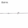 BAIHE Solid 18K Yellow Gold(AU750) Round Full CUT Genuine Natural Diamonds Engagement Gift Trendy Fine Jewelry Fashion Bracelet