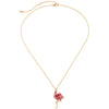 BALANBIU Crystal Necklace For Women Pineapple Flamingo Coconut Tree Pendant Necklace Gold Color Jewelry