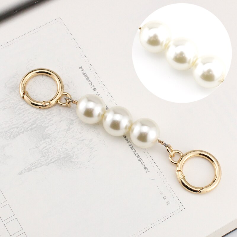 BAMADER Bags Accessories Extend The Pearl Chain Woman Bag Extension Shoulder Strap Pearl Decoration Apply to Extension Bag Strap