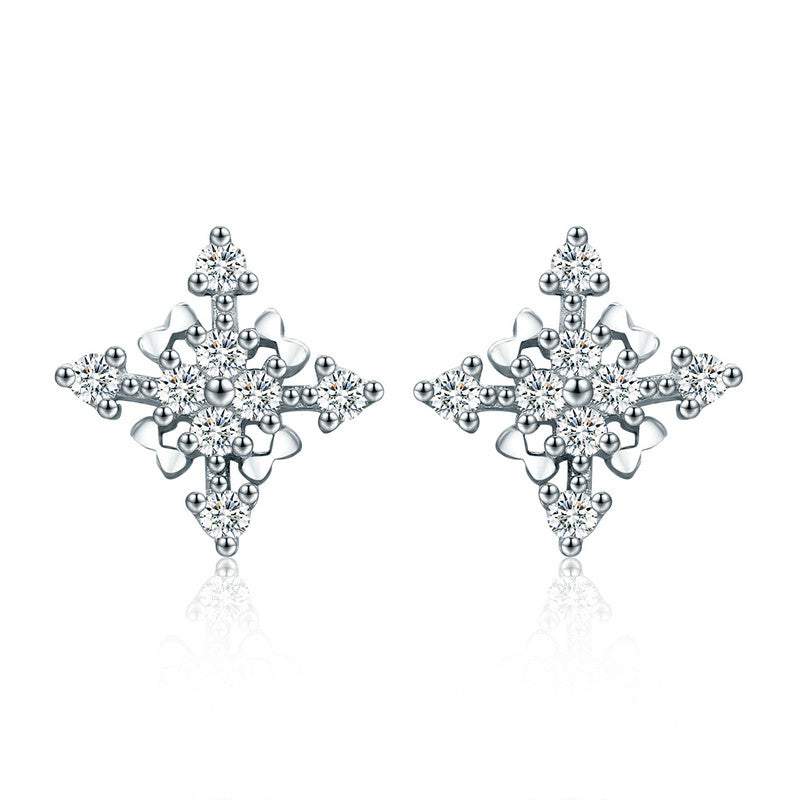 100% 925 Sterling Silver Sparkling CZ Tree of Life Circle Earrings Jackets for Women Sterling Silver Jewelry SCE354-1X