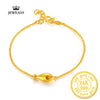 BBB 2020 New 24k Pure Gold Bracelet Female New Fashion Jewelry Smooth Matte Chain Genuine Gold 999 Bracelets & Bangles Belt