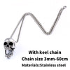 BEIER Bottle Opener 316l Stainless steel Skull Goat Head Pendant Necklace Biker Retro Vintage Hollowen Charm Jewelry BP8-461