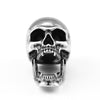 BEIER Bottle Opener 316l Stainless steel Skull Goat Head Pendant Necklace Biker Retro Vintage Hollowen Charm Jewelry BP8-461