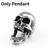 BEIER Bottle Opener 316l Stainless steel Skull Goat Head Pendant Necklace Biker Retro Vintage Hollowen Charm Jewelry BP8-461