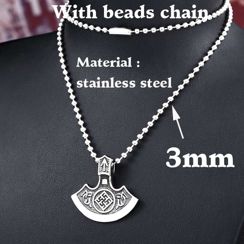BEIER sell Viking Pendant Necklaces Mammen Goth Male Scandinavian Norse Vintage Women Jewelry  gift BP8-308