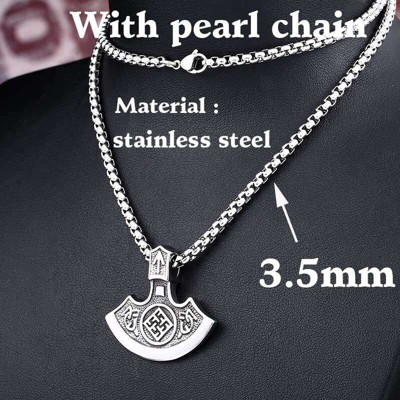 BEIER sell Viking Pendant Necklaces Mammen Goth Male Scandinavian Norse Vintage Women Jewelry  gift BP8-308
