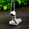 BEIER Norse Raven Viking pendant Necklace Crow Runes Thor Hammer Mjolnir Talisman Vintage Eagle Men Chain omen BP8-410