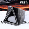 Stainless Steel Viking triangle Ring vintage Hammer retro punk jewelry finger man Love Jewelry Drop shipping BR8-543