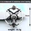 BEIER Stainless steel  Pentagram Pan God Skull Goat Head Pendant Necklace Satanism Occult Metal Vintage Star for Man BP8-342