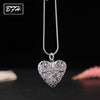 Fashion Charm New Heart Shaped Necklace Pendants for Women Girl Wedding Elegant Silver Long Necklace Jewelry Gift Wholesale
