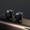 925 Sterling Silver Fashion Stud Earrings Women's Elegant Crystal Allergy Zircon Earring S925 Fine Jewelry