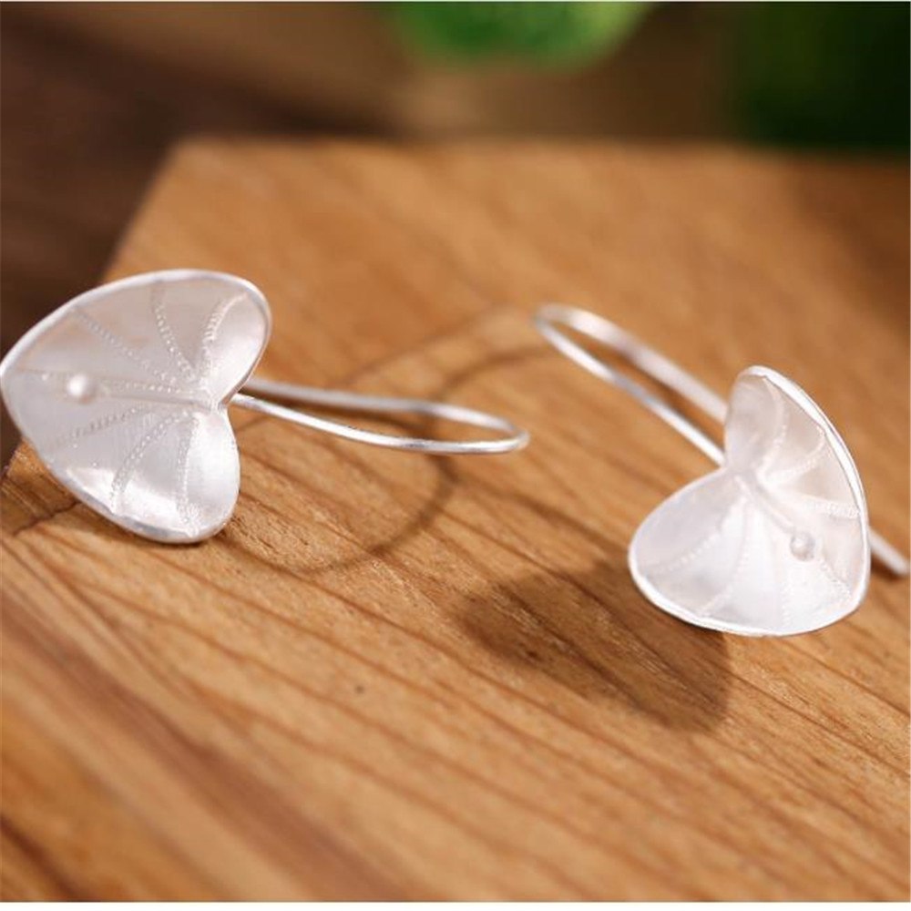 Women's S925 Sterling Silver Drop Earrings Simple Office Wedding/ Birthd Earrings Fine Jewelry