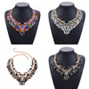 BK Jewelry Choker Necklace Elegant Colorful Clear Acrylic Crystal Rhinestone Sparkly Woman Gift Party Chain