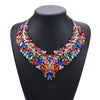 BK Jewelry Choker Necklace Elegant Colorful Clear Acrylic Crystal Rhinestone Sparkly Woman Gift Party Chain