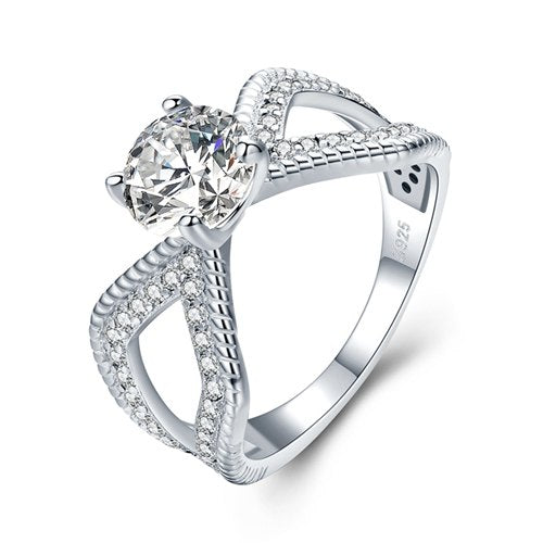 [BLACK AWN] Trendy 3.6g 925 Sterling Silver Jewelry Black Spinel Round Bague Wedding Rings for Women Bijoux C485