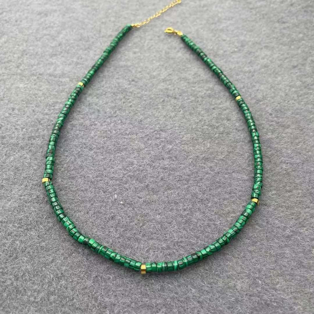 BLIN  Natural Stone Necklace Colorful Semi-precious Stones Handmade Beaded Chokers Necklaces Women Jewelry