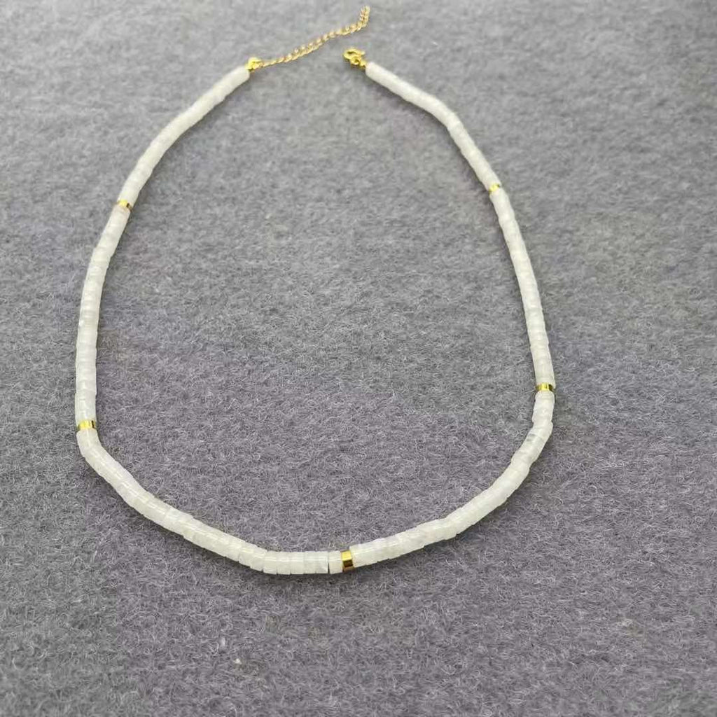 BLIN  Natural Stone Necklace Colorful Semi-precious Stones Handmade Beaded Chokers Necklaces Women Jewelry